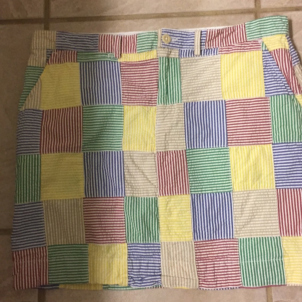 Ralph Lauren patchwork miniskirt.